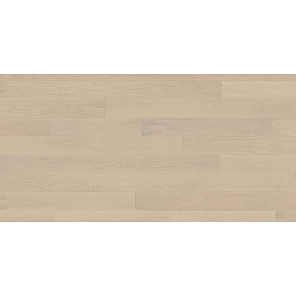 ASPEN FLOORING Bane White Oak 3/8 in. T x 7.5 in. W Tongue and Groove Wire Brushed Engineered Hardwood Flooring (34.36 sqft/case)