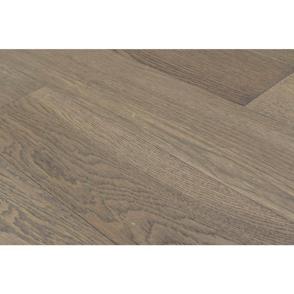 OptiWood Banff White Oak 2/7 in. T x 5 in. W Click Lock Wire Brushed Engineered Hardwood Flooring (16.7 sq.ft./case)