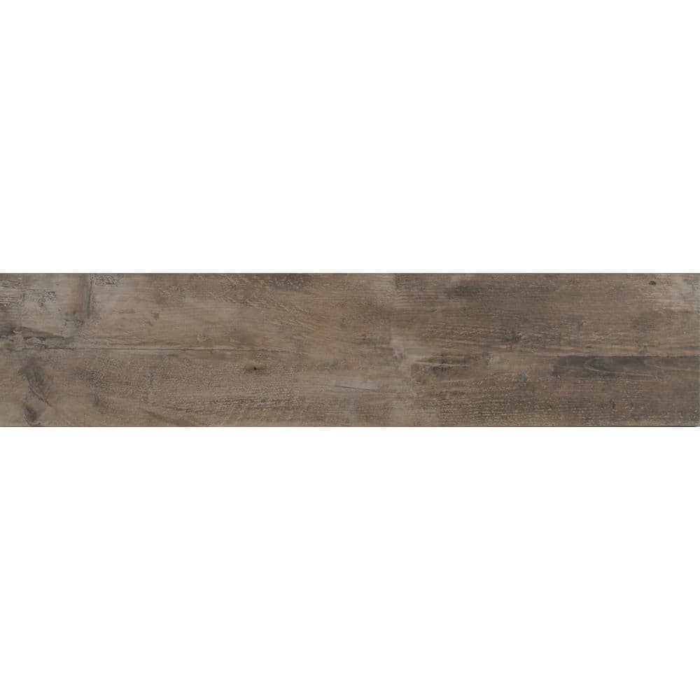 MSI Barnwood Cognac 8 in. x 36 in. Matte Porcelain Floor and Wall Tile (14 sq. ft. / case)