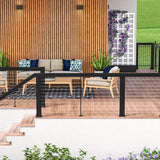 Barrette Outdoor Living Elevation Aluminum 6 ft. x 36 in. Matte Black Level Panel for Cable Railing System