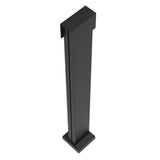 Barrette Outdoor Living 4.81 in. x 5.25 in. x 3.3 ft. Elevation Aluminum Matte Black Line Post for Cable Railing System