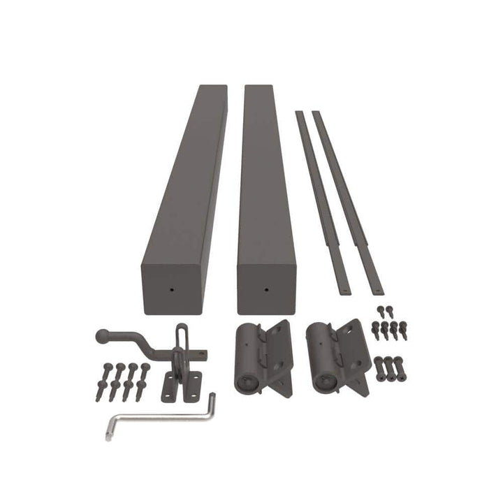 Barrette Outdoor Living VersaRail Cambridge 36 in. Matte Bronze Aluminum Gate Kit
