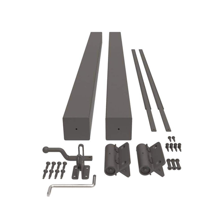 Barrette Outdoor Living VersaRail Classic 42 in. Matte Bronze Aluminum Gate Kit