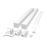 Barrette Outdoor Living VersaRail Cambridge 36 in. White Aluminum Gate Kit