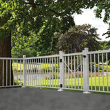 Barrette Outdoor Living VersaRail Cambridge 36 in. White Aluminum Gate Kit