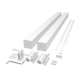 Barrette Outdoor Living VersaRail Classic 42 in. White Aluminum Gate Kit