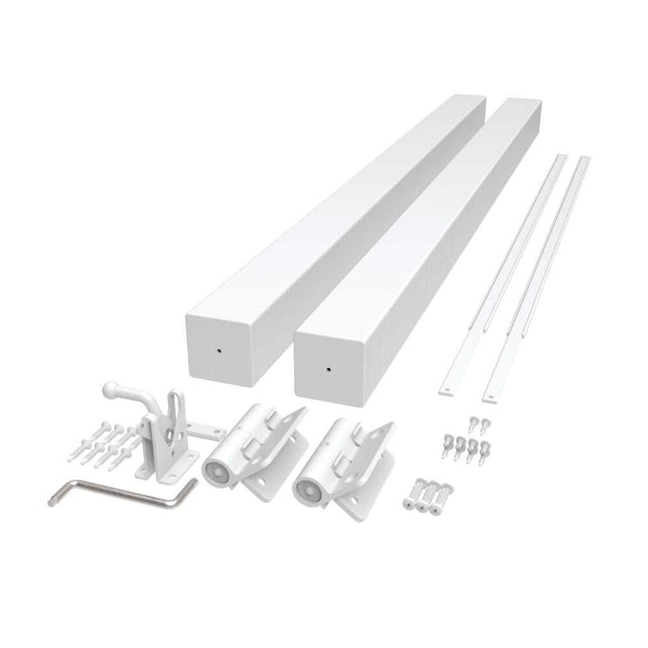 Barrette Outdoor Living VersaRail Classic 42 in. White Aluminum Gate Kit
