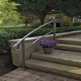 Barrette Outdoor Living HandiRail 3.57 in. x 73.38 in. 3.13 ft. Aged Bronze 5-Step Aluminum Rail Kit (Unassembled)