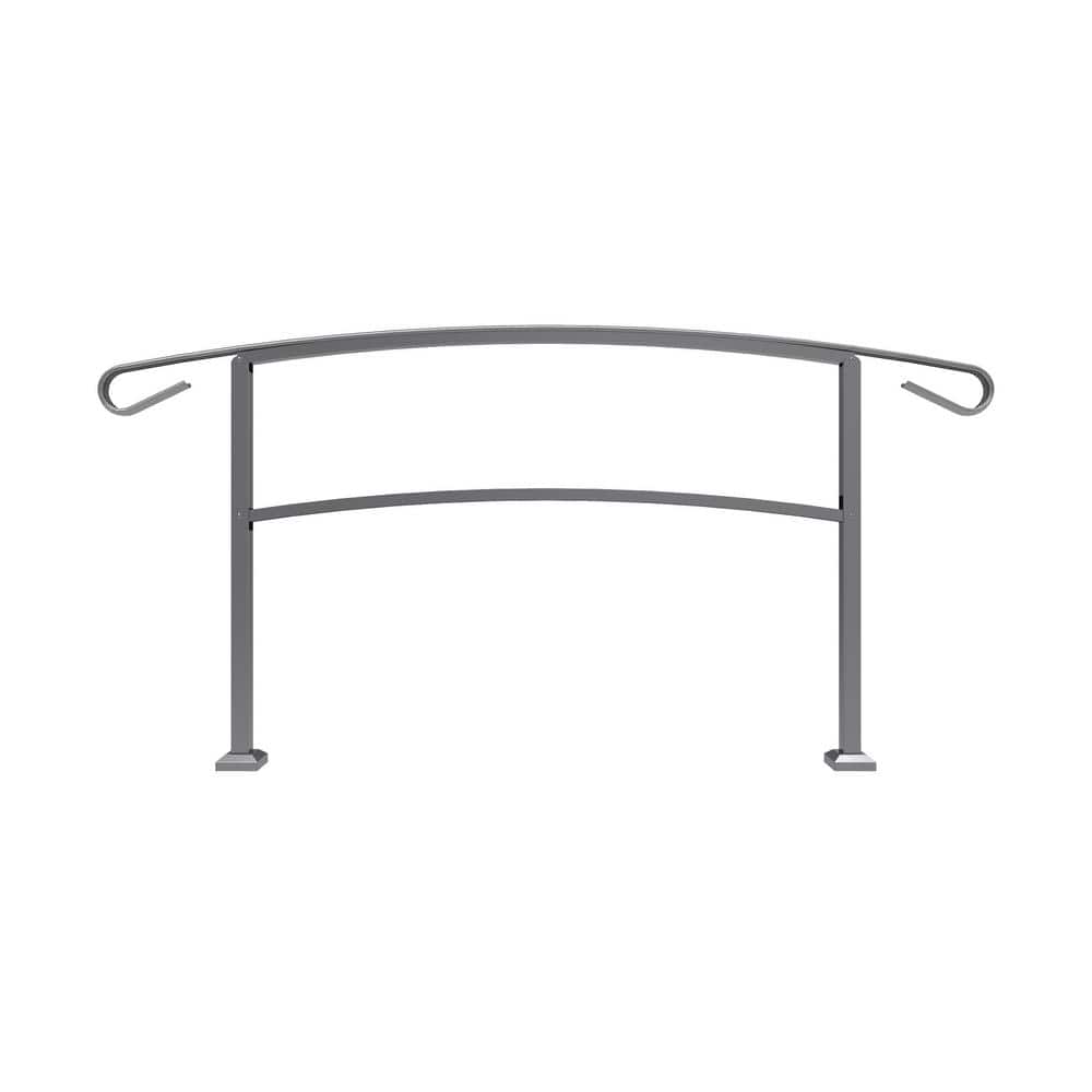 Barrette Outdoor Living HandiRail 3.57 in. x 73.38 in. 3.13 ft. Aged Bronze 5-Step Aluminum Rail Kit (Unassembled)