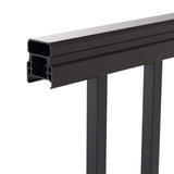 Barrette Outdoor Living VersaRail Classic 6 ft. x 42 in. Matte Black Aluminum Rail Level Kit