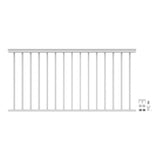 Barrette Outdoor Living VersaRail Classic 6 ft. x 36 in. White Aluminum Rail Level Kit
