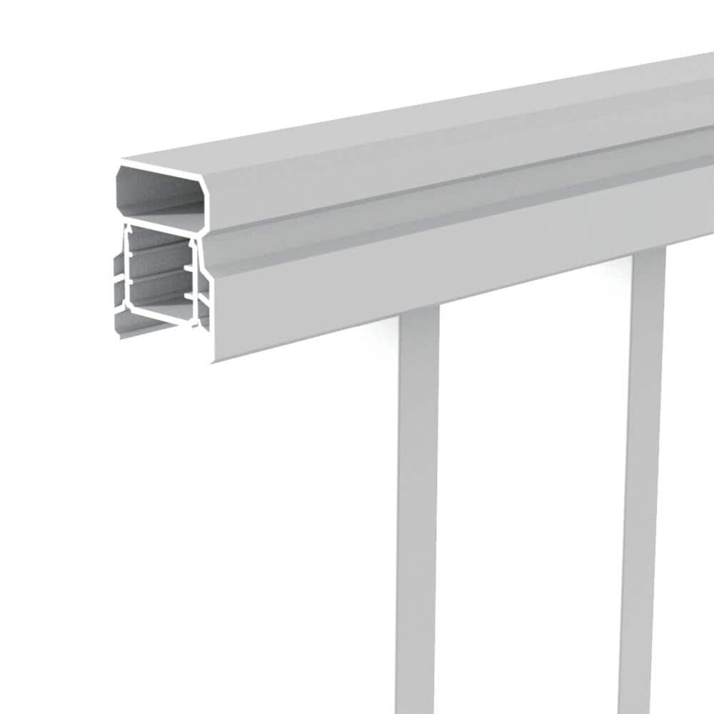 Barrette Outdoor Living VersaRail Classic 8 ft. x 42 in. White Aluminum Rail Stair Kit