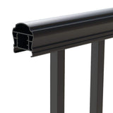 Barrette Outdoor Living VersaRail Cambridge 8 ft. x 36 in. Matte Black Aluminum Decorative Rail Stair Kit