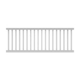 Barrette Outdoor Living Bella Premier Series 8 ft. x 36 in. White Vinyl Rail Kit with Square Balusters