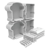 Barrette Outdoor Living Vinyl White Extra Bella Premier Series Bracket Rail Kit