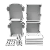 Barrette Outdoor Living Vinyl White Extra Bella Premier Series Bracket Rail Kit