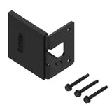 Barrette Outdoor Living 0.625 in. x 1.75 in. x 2.625 in. Black Steel Fence Gate Stop