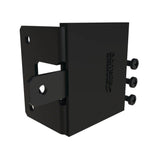 Barrette Outdoor Living 0.625 in. x 1.75 in. x 2.625 in. Black Steel Fence Gate Stop