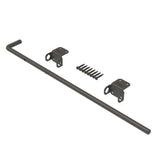Barrette Outdoor Living 24.75 in. Steel Pewter Heavy-Duty Drop Rod
