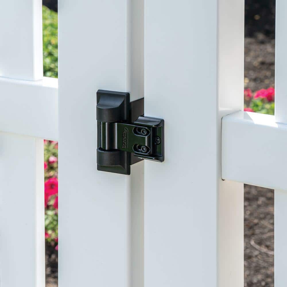 Barrette Outdoor Living 3.875 in. x 4.812 in. Stainless Light Duty Gate Hinge (2-Pack)