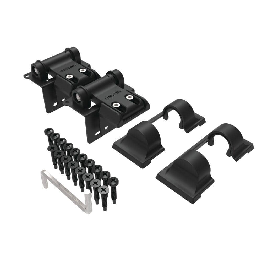 Barrette Outdoor Living 3.875 in. x 4.812 in. Stainless Light Duty Gate Hinge (2-Pack)
