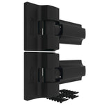 Barrette Outdoor Living 8.937 in. x 5 in. Heavy Duty Modern Gate Hinge Pair - SS