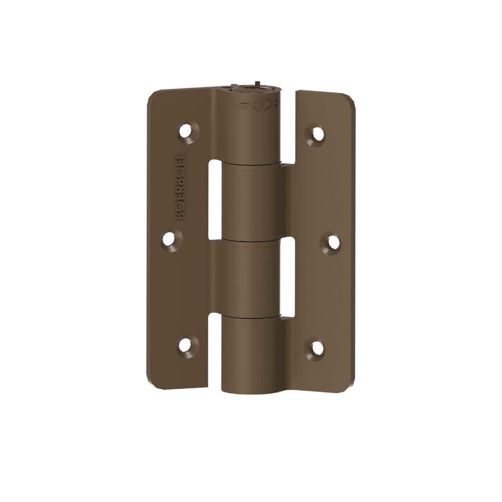 Barrette Outdoor Living 3.125 in. x 4.875 in. Aluminum Light Bronze Standard Butterfly Hinge (2-Pack)