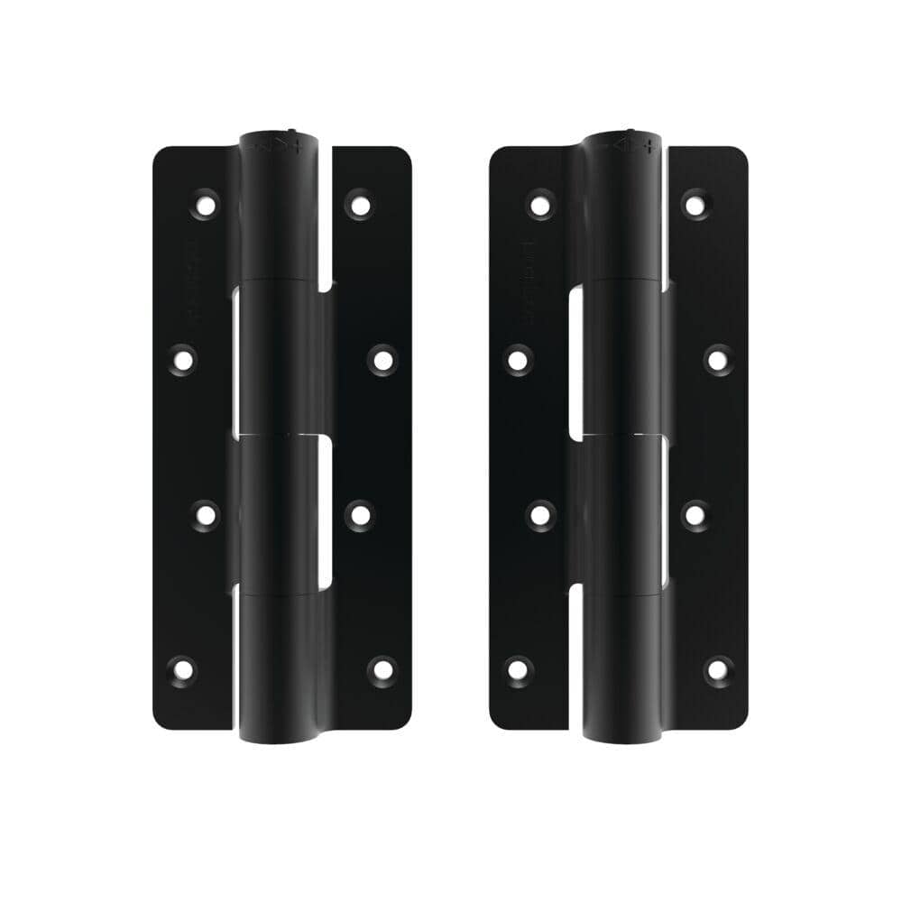 Barrette Outdoor Living 3.125 in. x 7.187 in. Aluminum Black Heavy-Duty Butterfly Hinge (2-Pack)