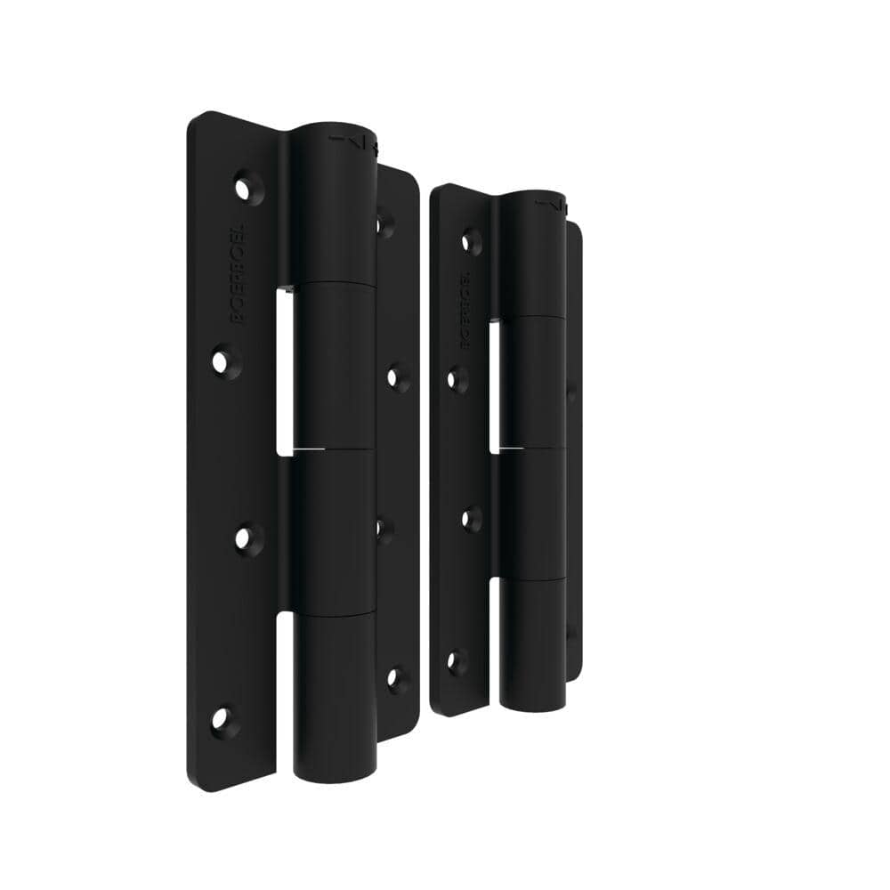 Barrette Outdoor Living 3.125 in. x 7.187 in. Aluminum Black Heavy-Duty Butterfly Hinge (2-Pack)