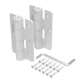 Barrette Outdoor Living 3.125 in. x 4.875 in. Aluminum White Standard Butterfly Hinge (2-Pack)