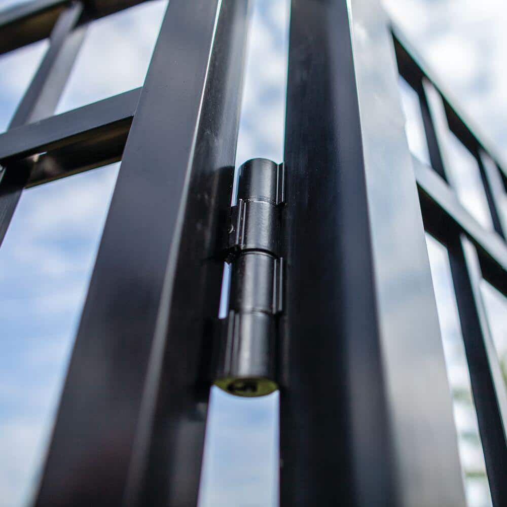 Barrette Outdoor Living 3.125 in. x 4.875 in. Aluminum Black Standard Butterfly Hinge (2-Pack)