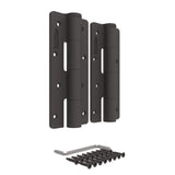 Barrette Outdoor Living 3.125 in. x 7.187 in. Matte Bronze Aluminum Heavy-Duty Butterfly Hinge (2-Pack)
