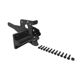 Barrette Outdoor Living 7.75 in. x 4 in. Heavy-Duty Black Stainless Steel Fence Gate Latch