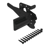 Barrette Outdoor Living 7.75 in. x 4 in. Heavy-Duty Black Stainless Steel Fence Gate Latch