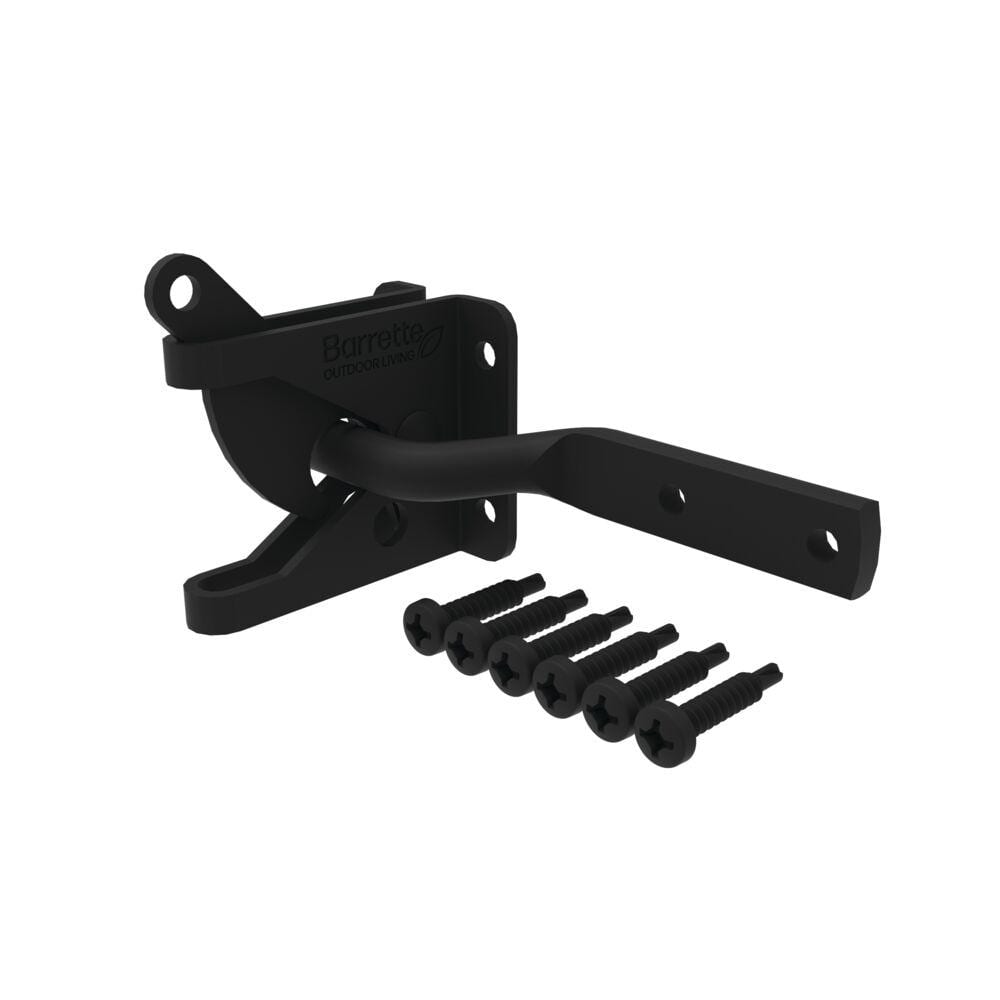 Barrette Outdoor Living 4.562 in. x 2.312 in. Steel Matte Black Gravity Latch