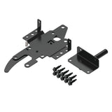 Barrette Outdoor Living 10.75 in. x 5.5 in. Black Stainless Steel Standard 2-sided Post Latch