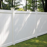 Barrette Outdoor Living 1.02 in. x 1.379 in. x 59.5 in. White Vinyl Fence U-Channel