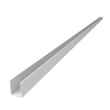 Barrette Outdoor Living 1.02 in. x 1.379 in. x 59.5 in. White Vinyl Fence U-Channel