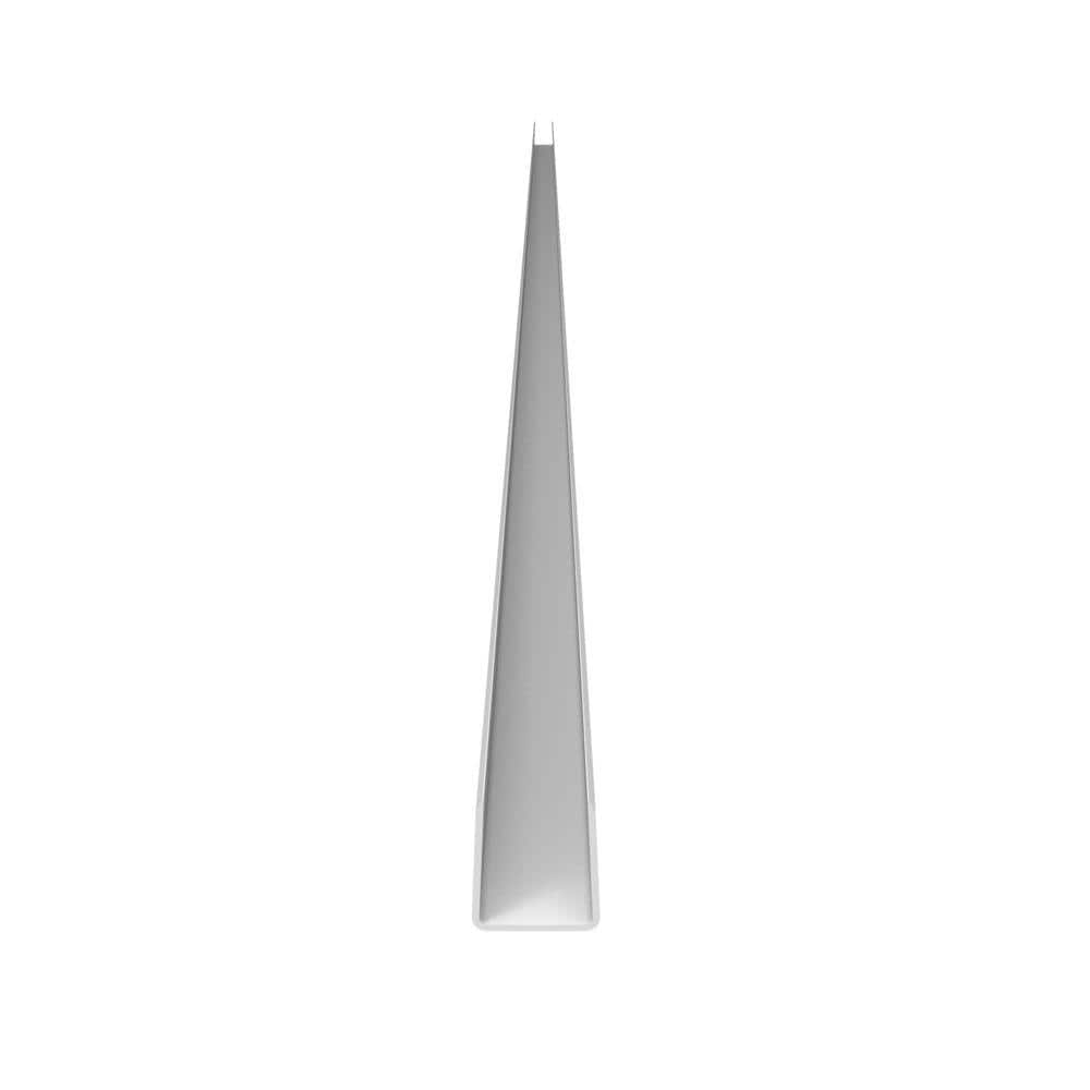 Barrette Outdoor Living 1.02 in. x 1.379 in. x 59.5 in. White Vinyl Fence U-Channel