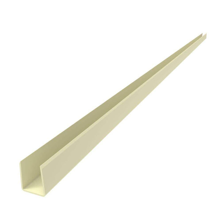 Barrette Outdoor Living 1.02 in. x 1.379 in. x 59.5 in. Vinyl Fence Sand U-Channel