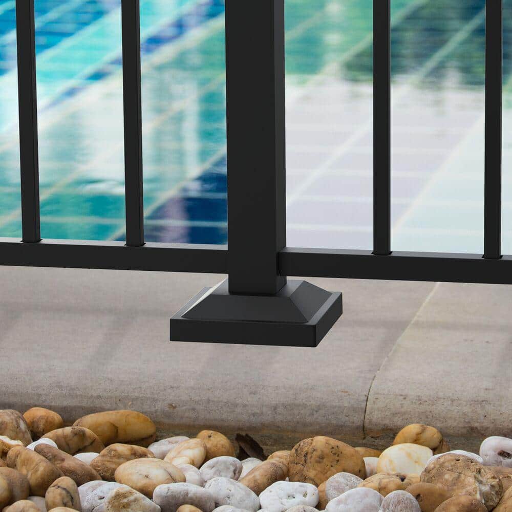 Barrette Outdoor Living 2 in. Black Surface Mount