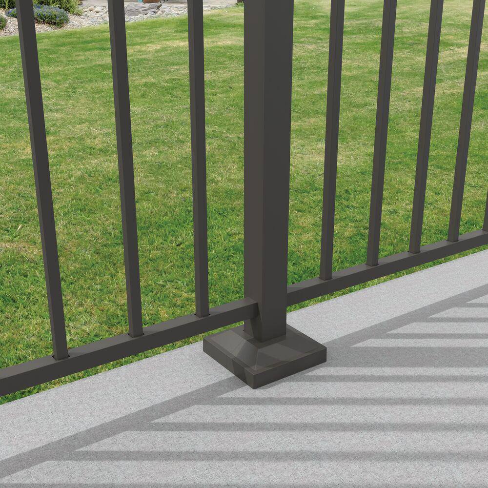 Barrette Outdoor Living 2 in. Metallic Pewter Surface Mount Bracket