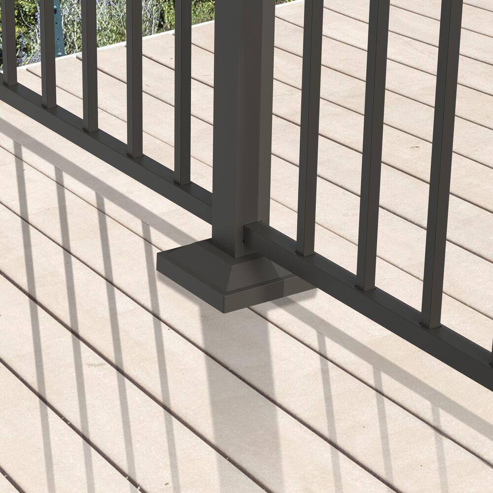 Barrette Outdoor Living 2 in. Metallic Pewter Surface Mount Bracket