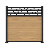 Barrette Outdoor Living Mixed Materials Matte Black 3-Piece Channel Kit DSP Vinyl