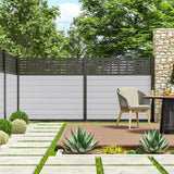Barrette Outdoor Living Mixed Materials Matte Black 3-Piece Channel Kit DSP Vinyl