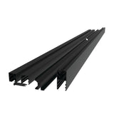 Barrette Outdoor Living Mixed Materials Matte Black 3-Piece Channel Kit DSP Vinyl