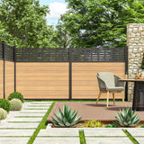 Barrette Outdoor Living Mixed Materials Matte Black 3-Piece Channel Kit DSP Vinyl