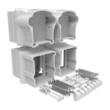 Barrette Outdoor Living Bella Premier Series White Vinyl Left/Right Angle Bracket Kit