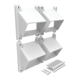 Barrette Outdoor Living Select White Vinyl Extra Stair Bracket Kit