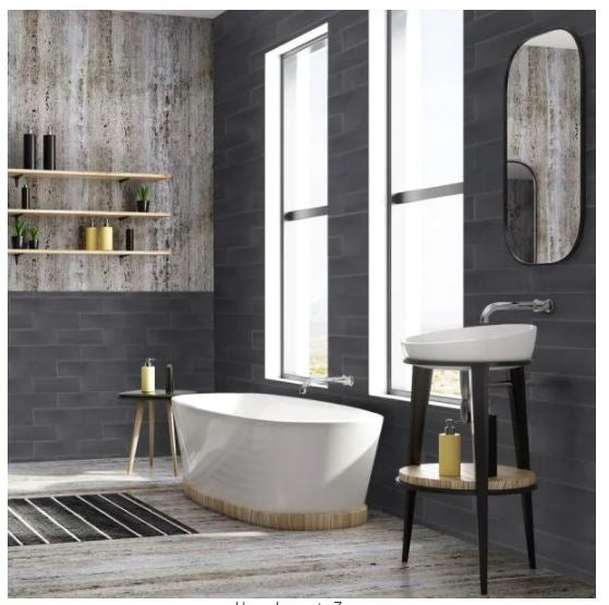 Jeffrey Court Basalt Gray 4 in. x 12 in. Honed Basalt Wall and Floor Tile (1 sq. ft./Pack)*